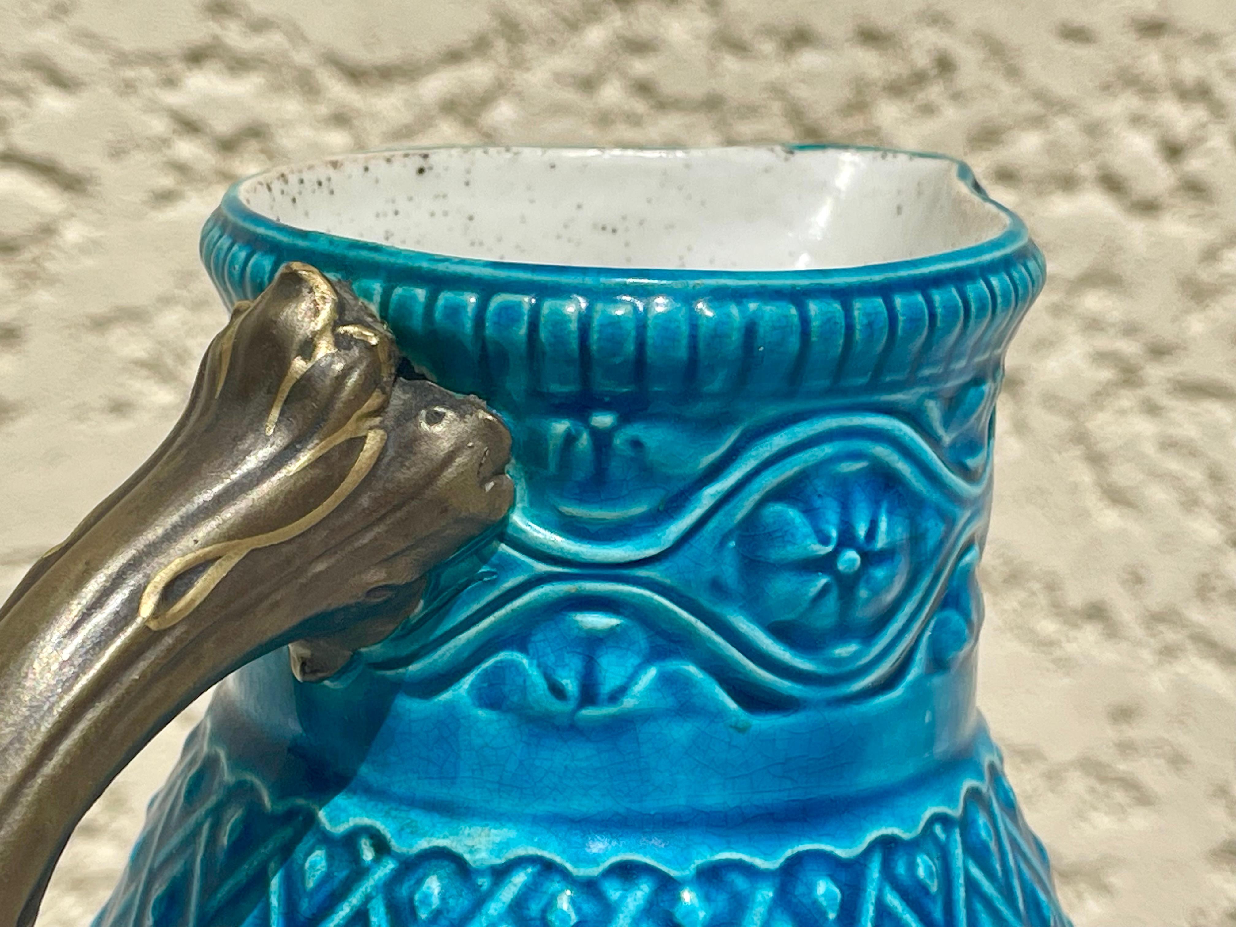 XIXe siècle Pichet / cruche en majolique de Royal Worcester en vente