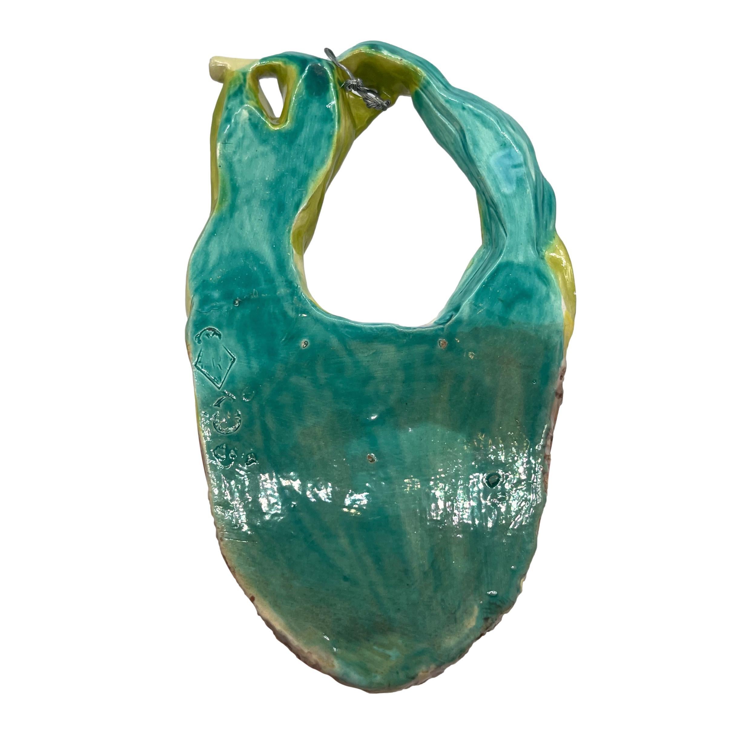 Royal Worcester Majolica Wall Pocket, Molded as a Bird's Nest, English, 1874 9