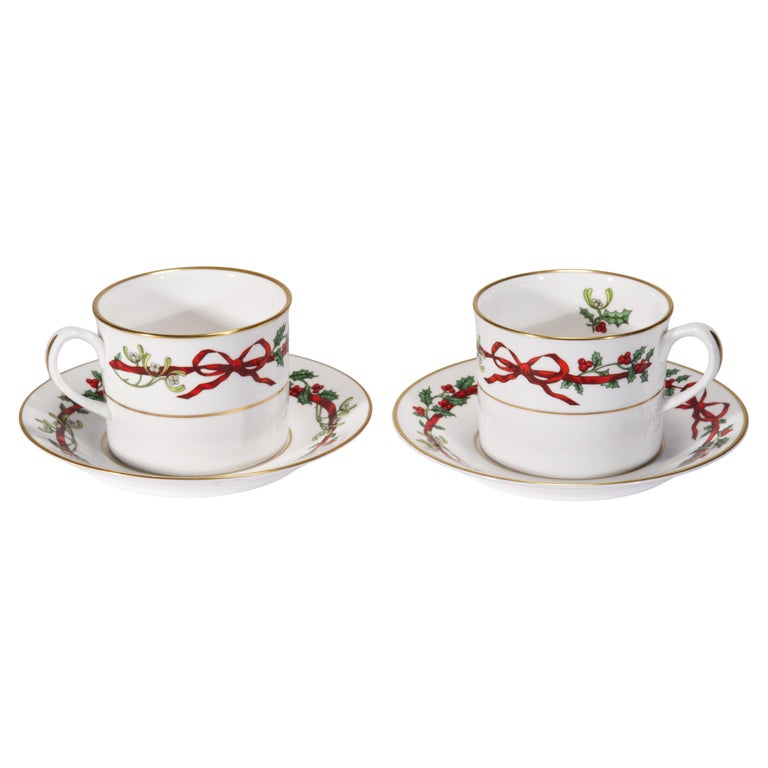 ROYAL WORCESTER Holly Ribbons デミタスカップ×5個 Royal Worcester 