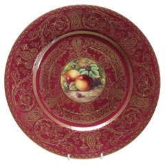 Used Royal Worcester Plate by James Skerrett