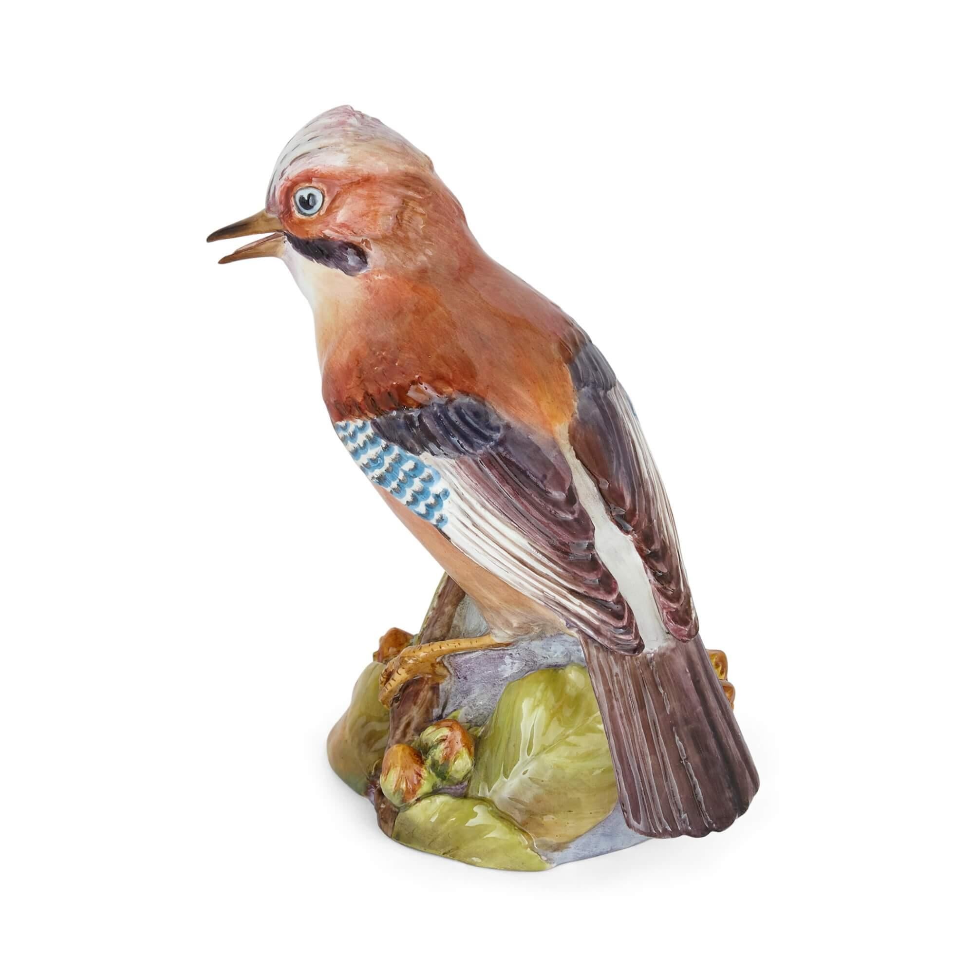 Anglais Modèle oiseau en porcelaine Royal Worcester  en vente