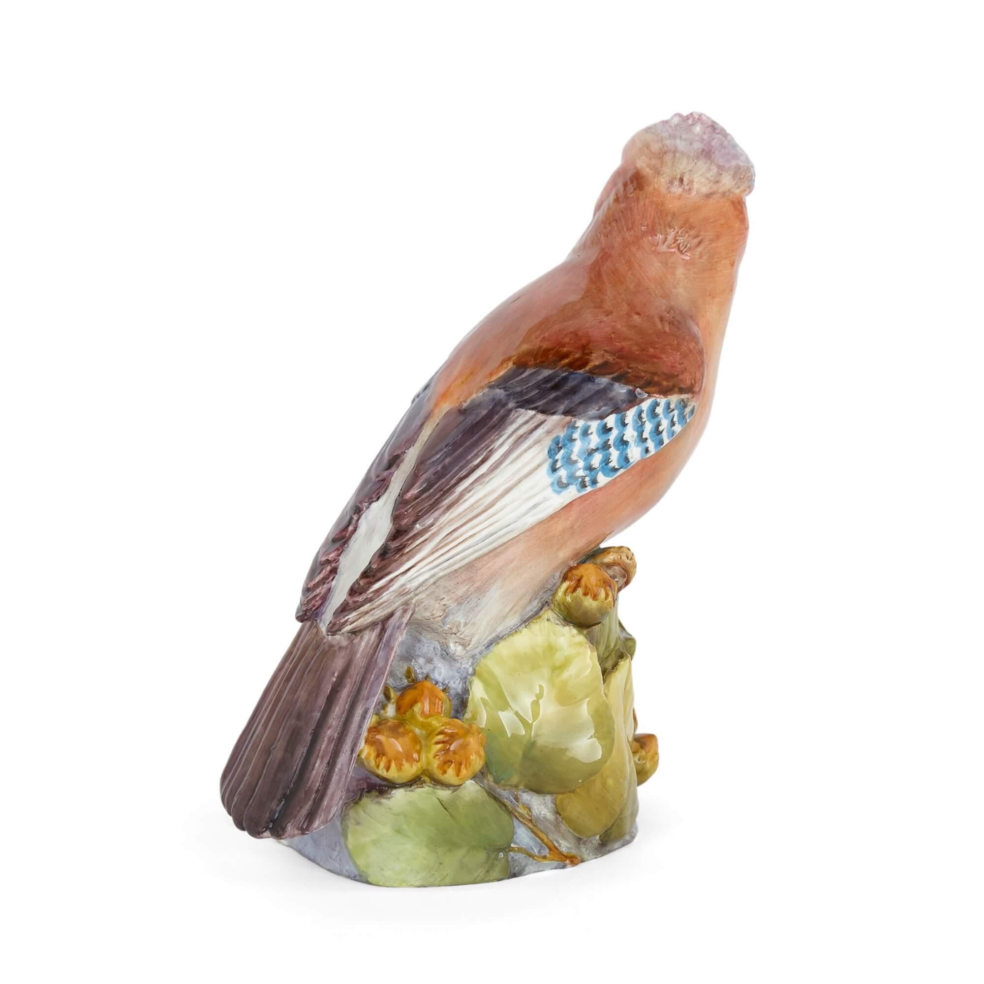 Hand-Crafted Royal Worcester Porcelain Bird Model  For Sale
