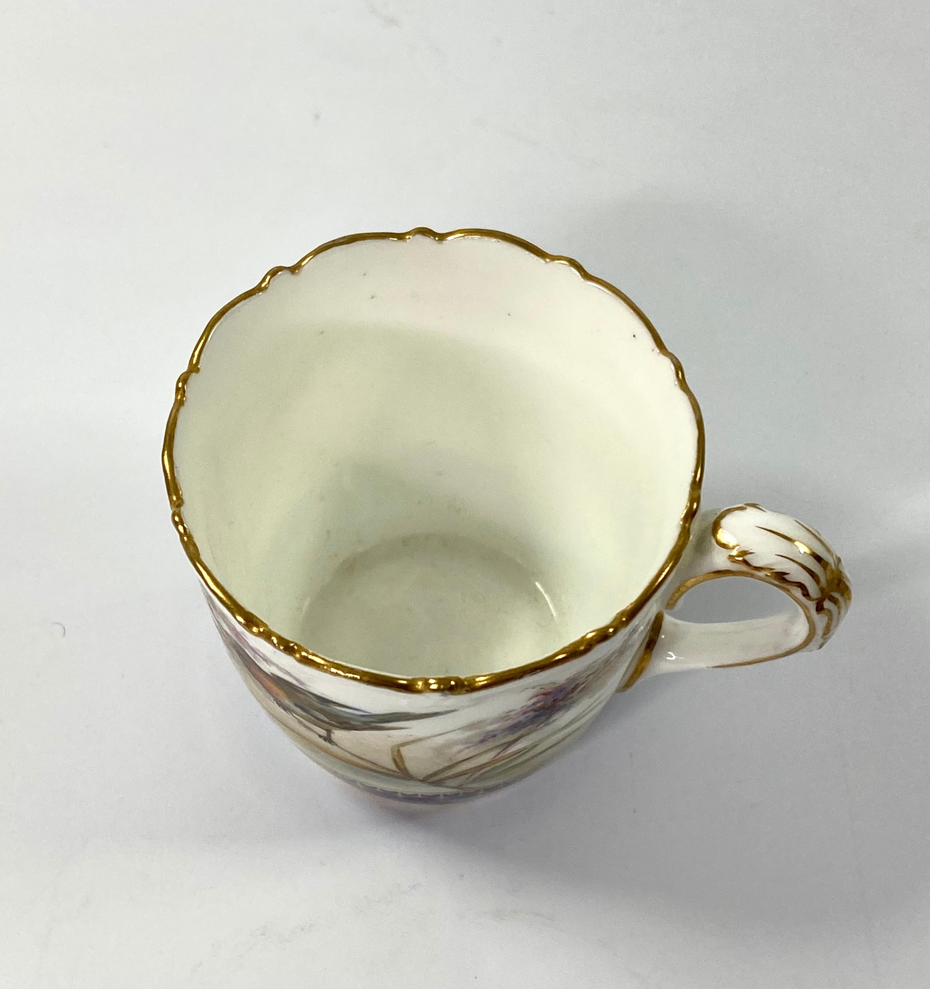 Royal Worcester Porcelain Cup and Saucer, Dated 1902 4