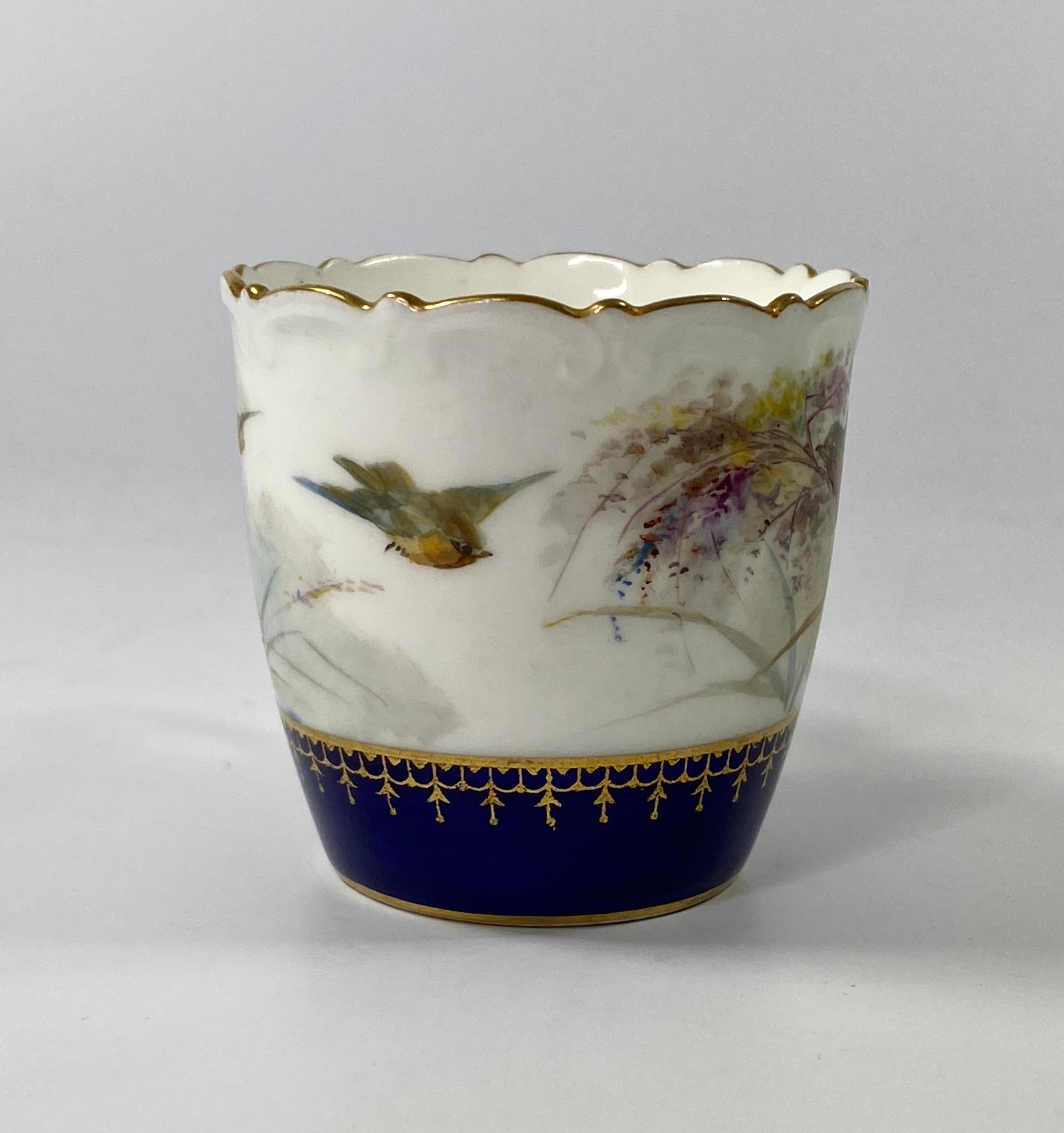 Royal Worcester Porcelain Cup and Saucer, Dated 1902 1