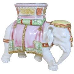 Royal Worcester Porcelain Figure of an Elephant Modelled by James Hadley