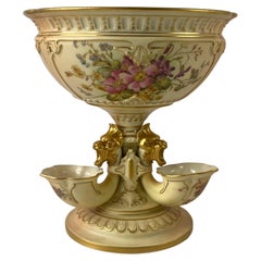 Royal Worcester Porcelain ‘Flower Bowl’, Dated 1912