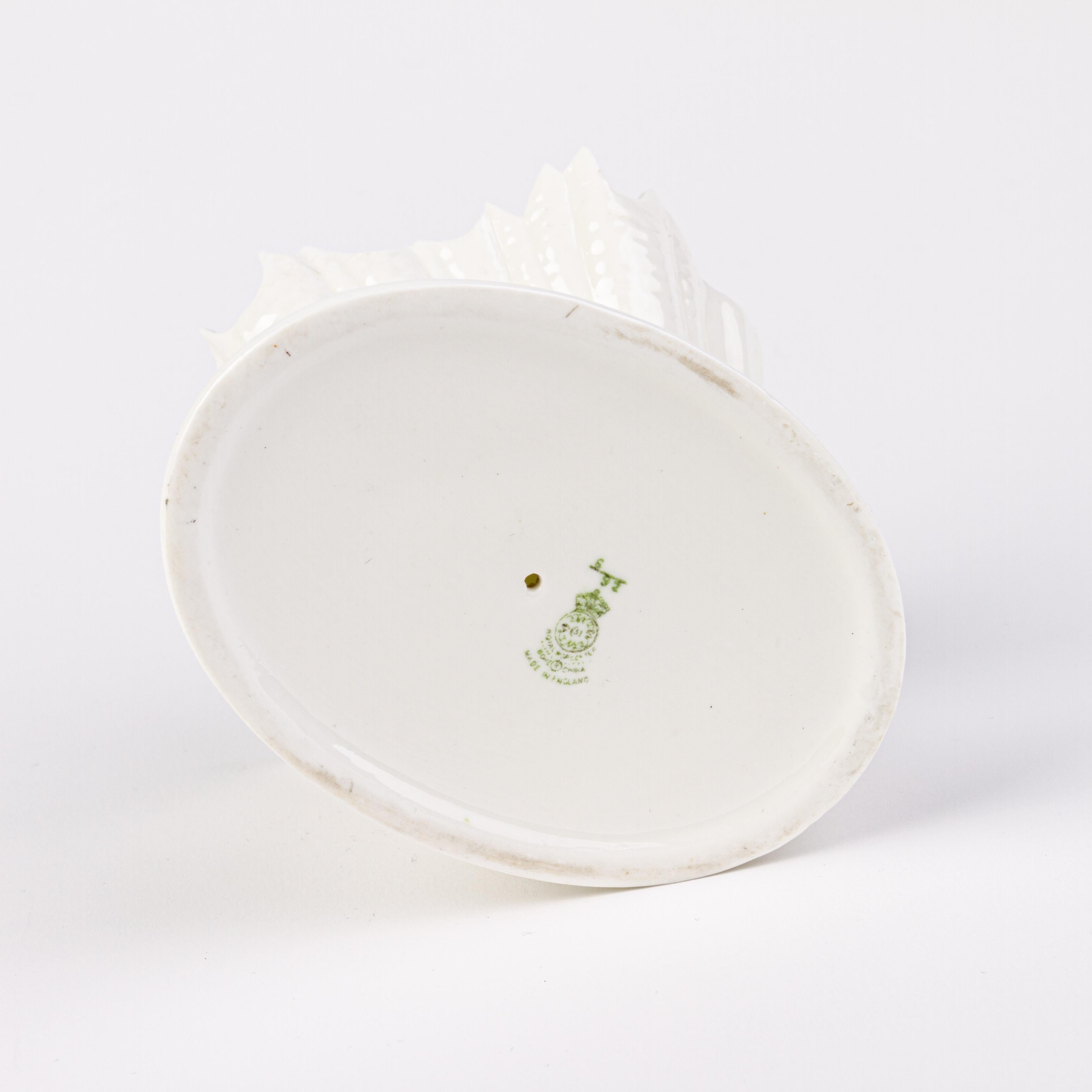Royal Worcester Porcelain Koi Carp Shell Centrepiece Bowl For Sale 1