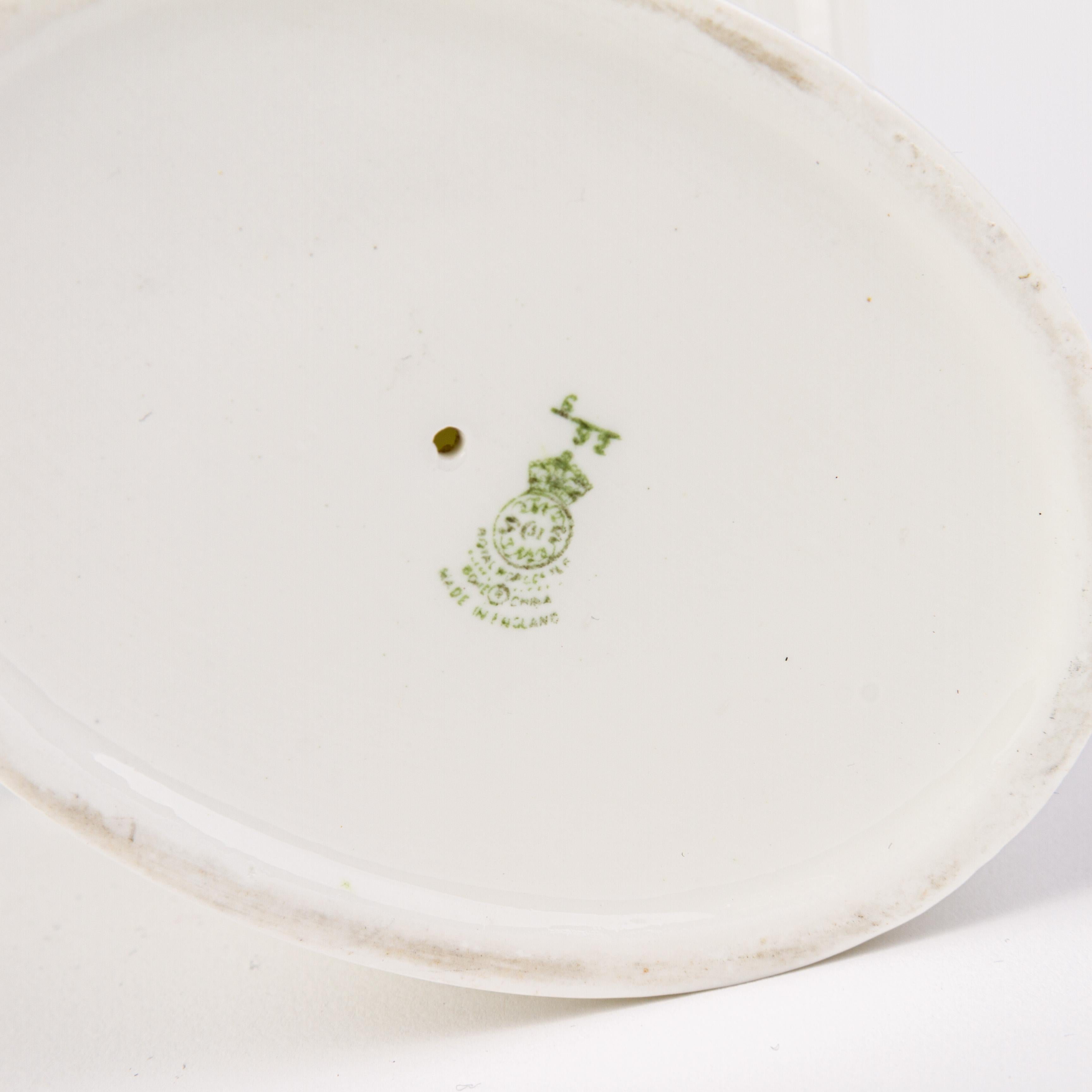Royal Worcester Porcelain Koi Carp Shell Centrepiece Bowl For Sale 2