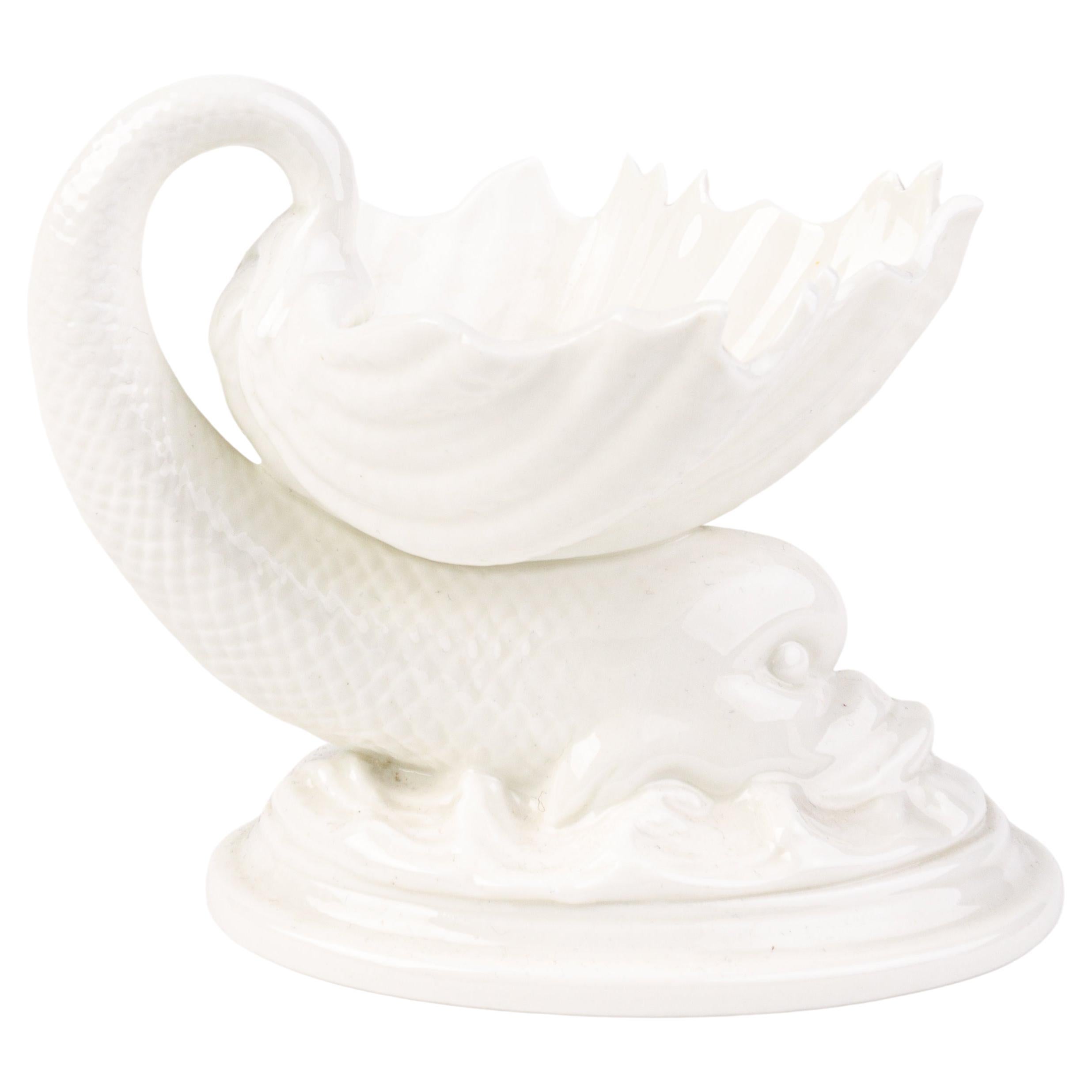 Royal Worcester Porcelain Koi Carp Shell Centrepiece Bowl For Sale