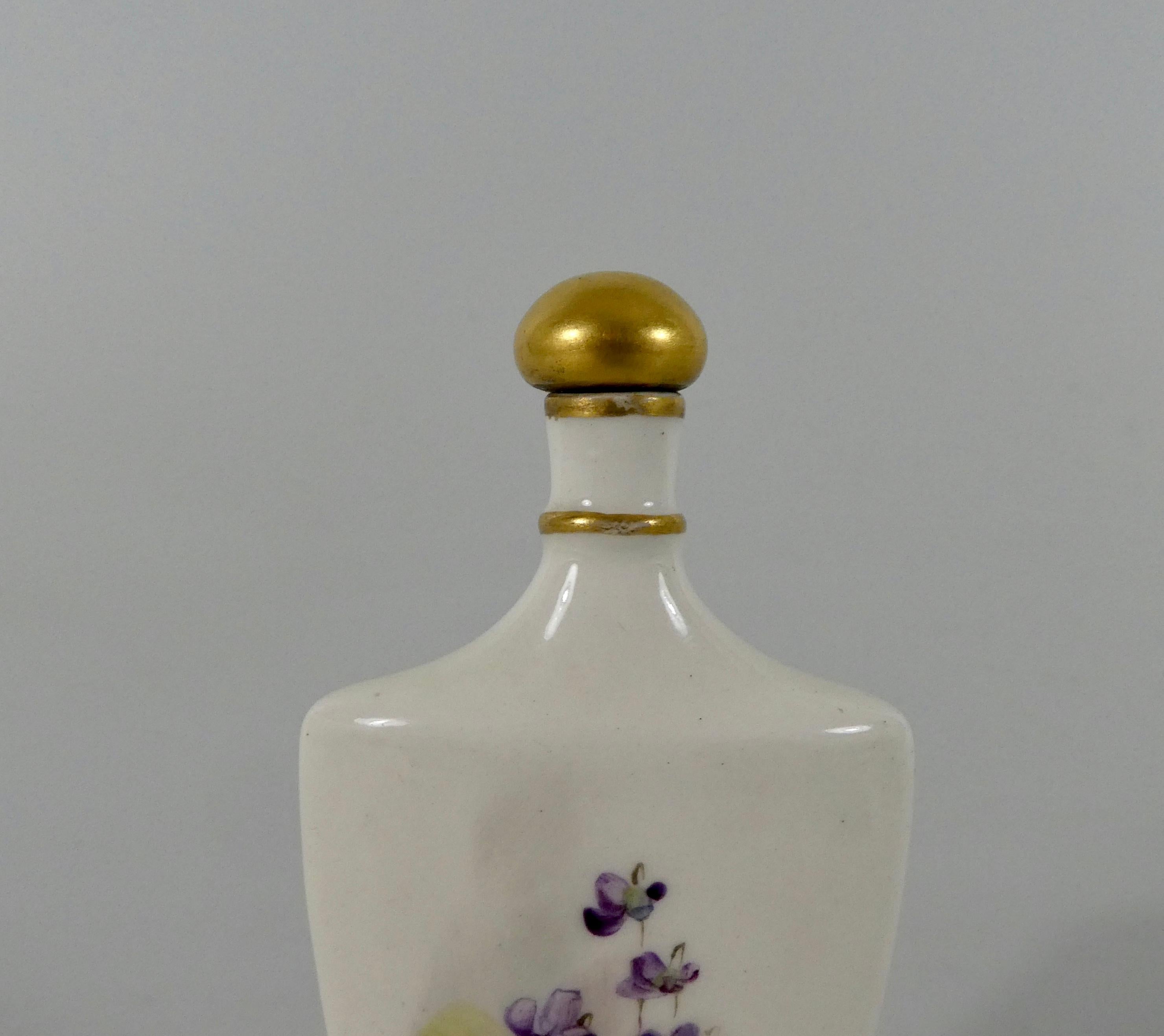 Early 20th Century Royal Worcester Porcelain Scent Bottle, Painted by W.H. Austin, circa 1915