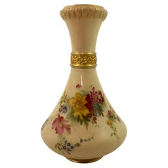 Royal Worcester Porcelain Vase, Dated 1906