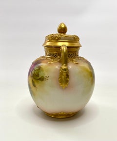 Royal Worcester pot pourri. Roses. F.Harper, c. 1919.