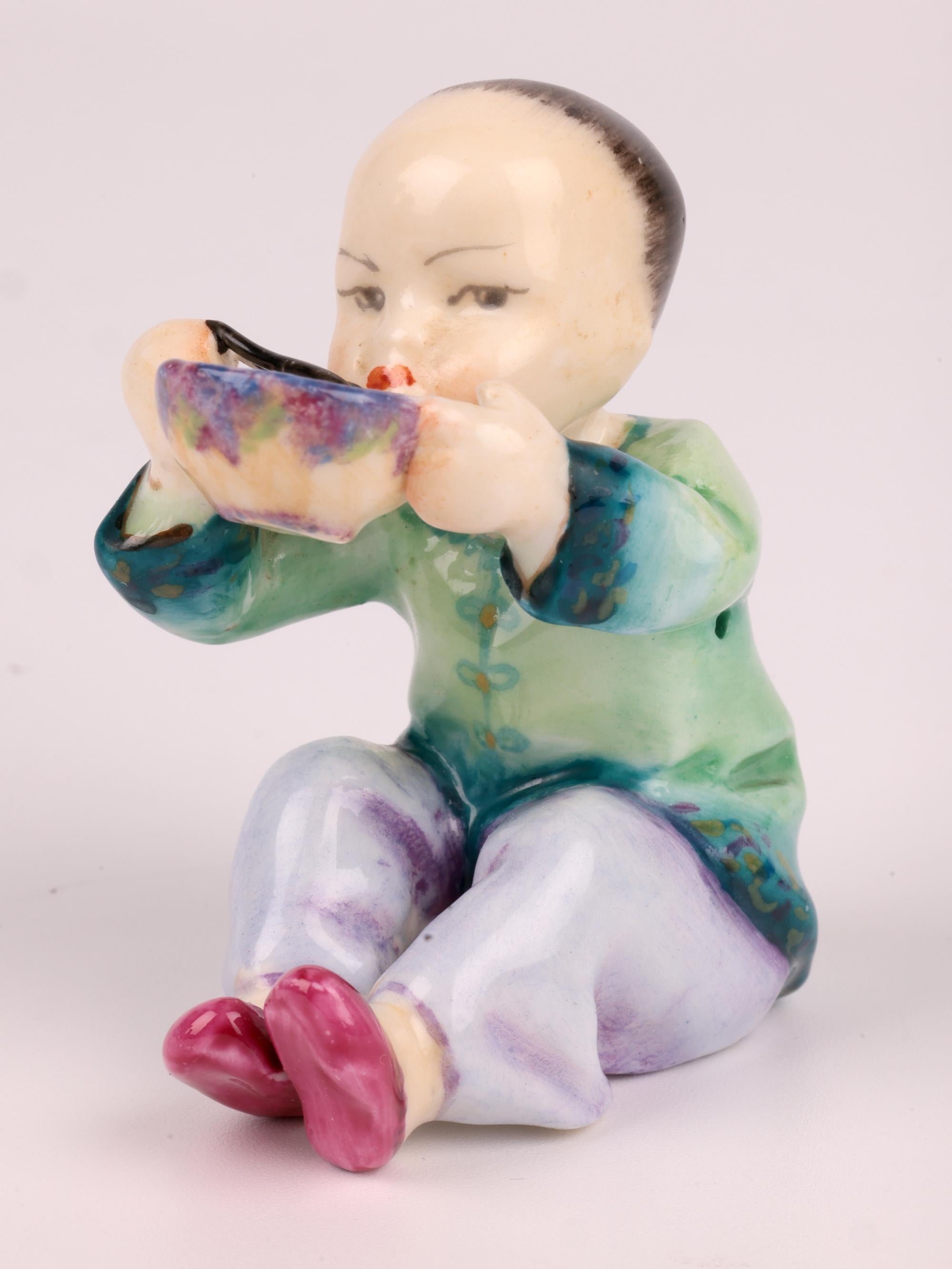 Royal Worcester Seltene Porzellanfigur von Freda G Doughty (Mitte des 20. Jahrhunderts) im Angebot