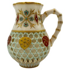 Royal Worcester ‘Reticulated’ Jug, Dated 1889