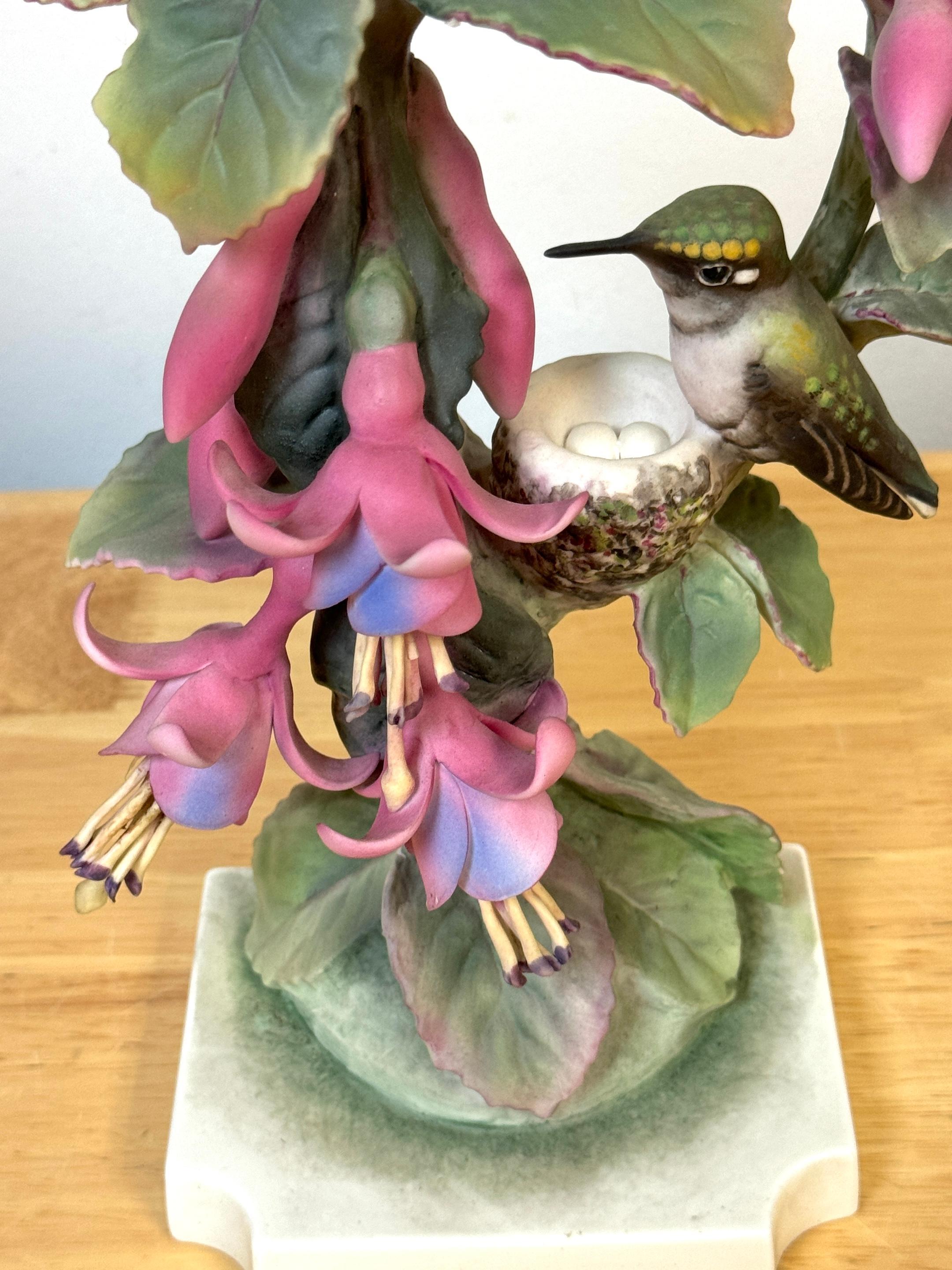 Colibrí garganta de rubí Royal Worcester de Dorothy Doughty con caja personalizada Inglés en venta