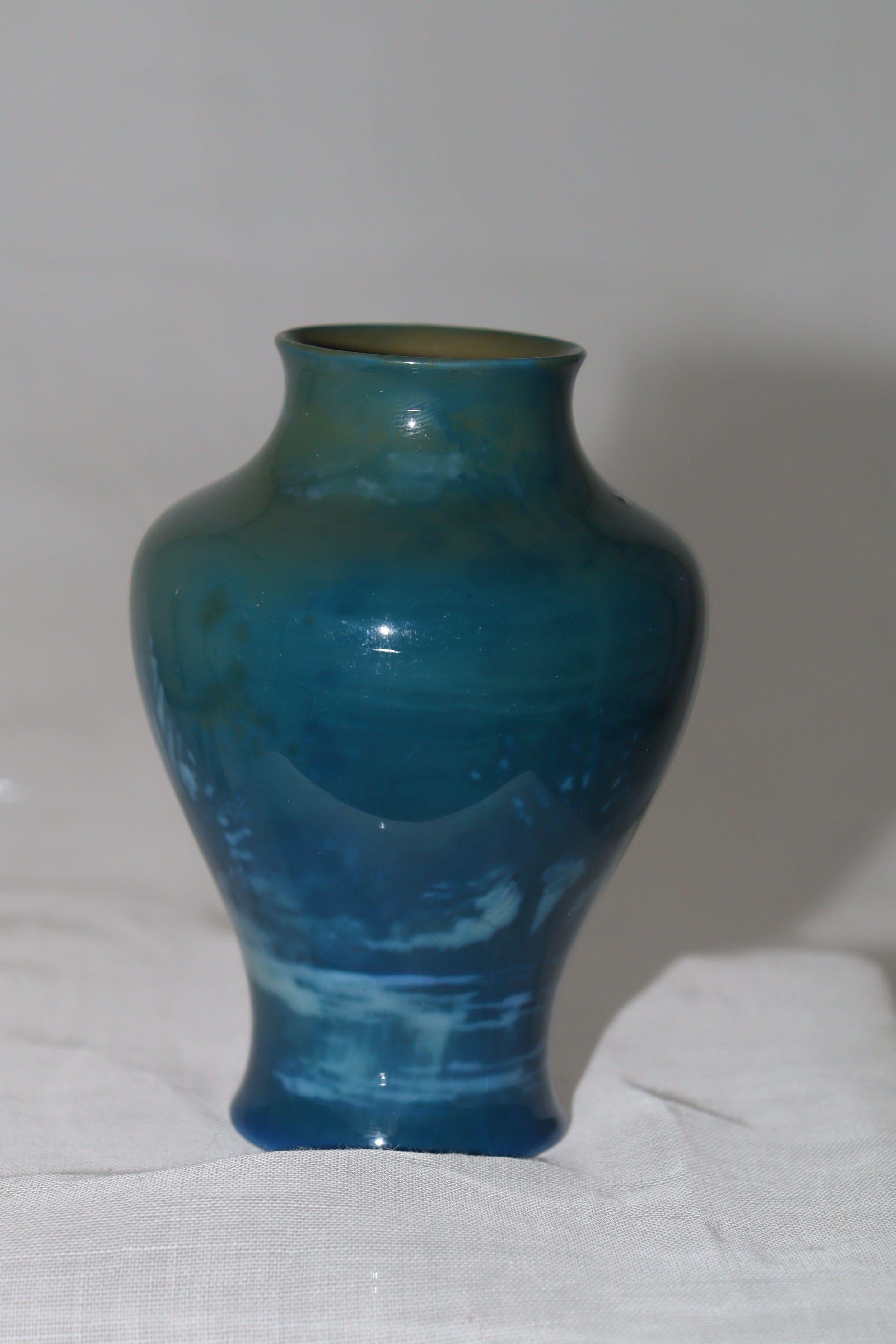 Hand-Painted Royal Worcester Sabrina ware vase painted by Walter Sedgley For Sale