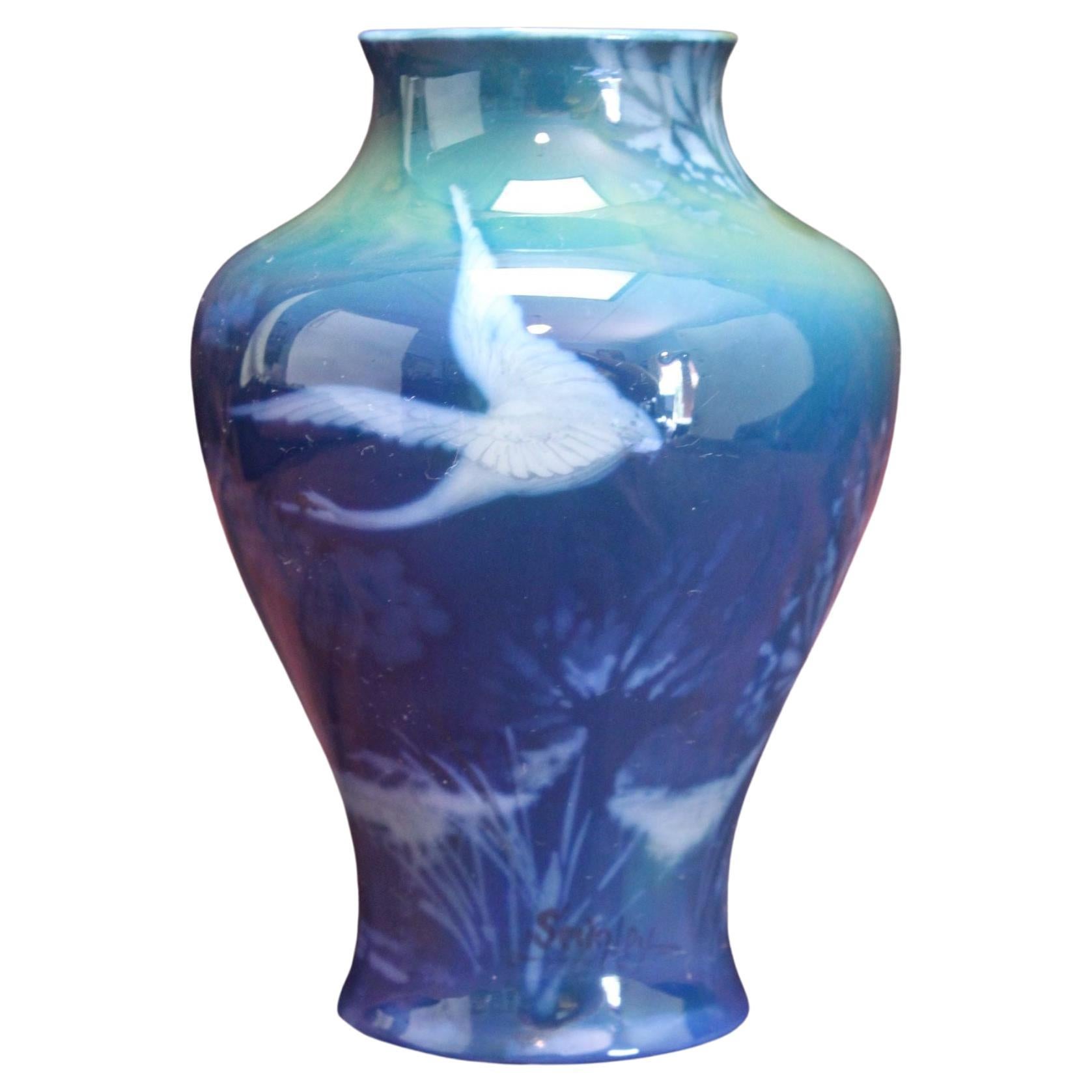 Royal Worcester Sabrina Ware Vase Painted by Walter Sedgley For Sale