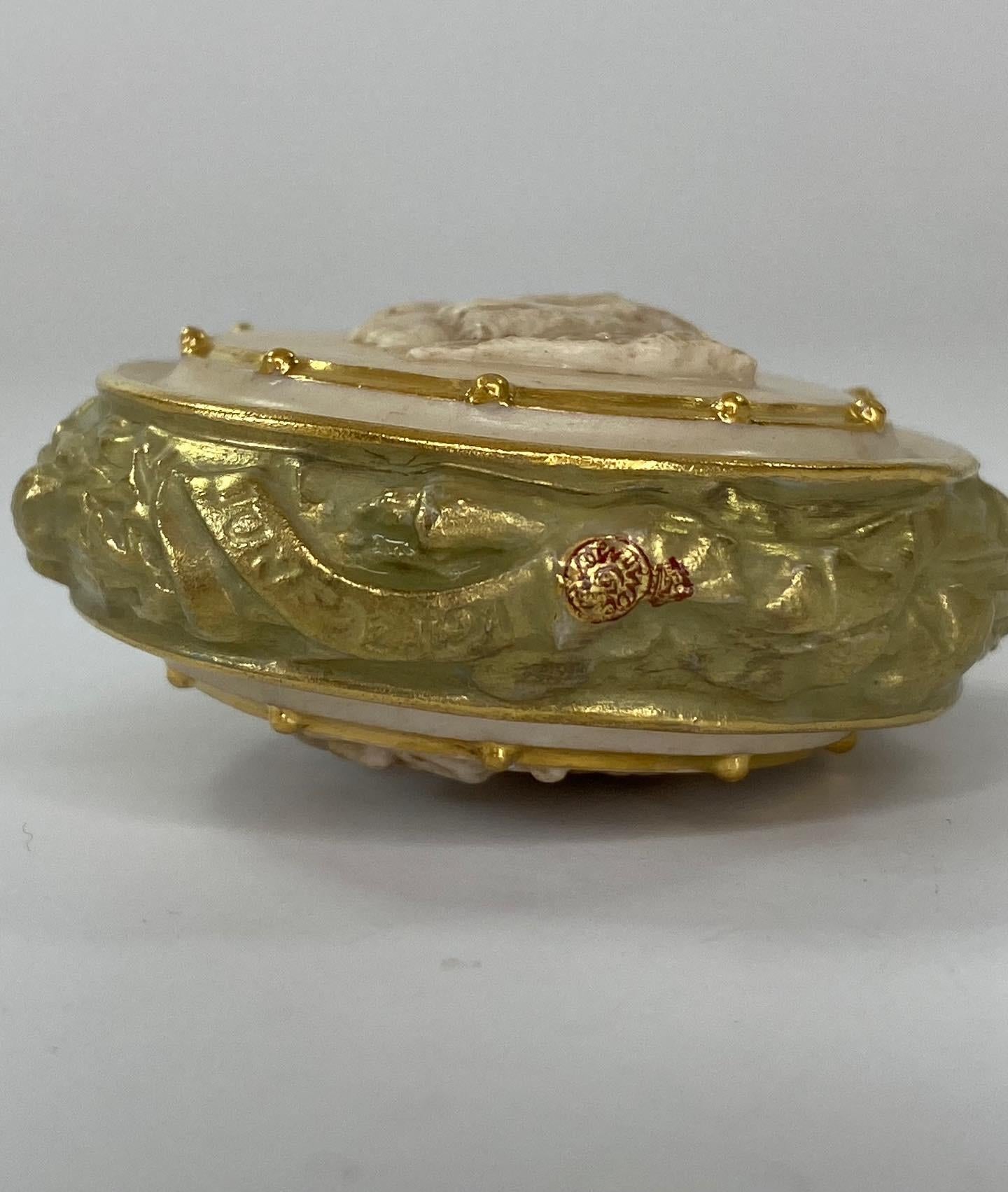 Fired Royal Worcester Scent Bottle, George v Coronation, 1911