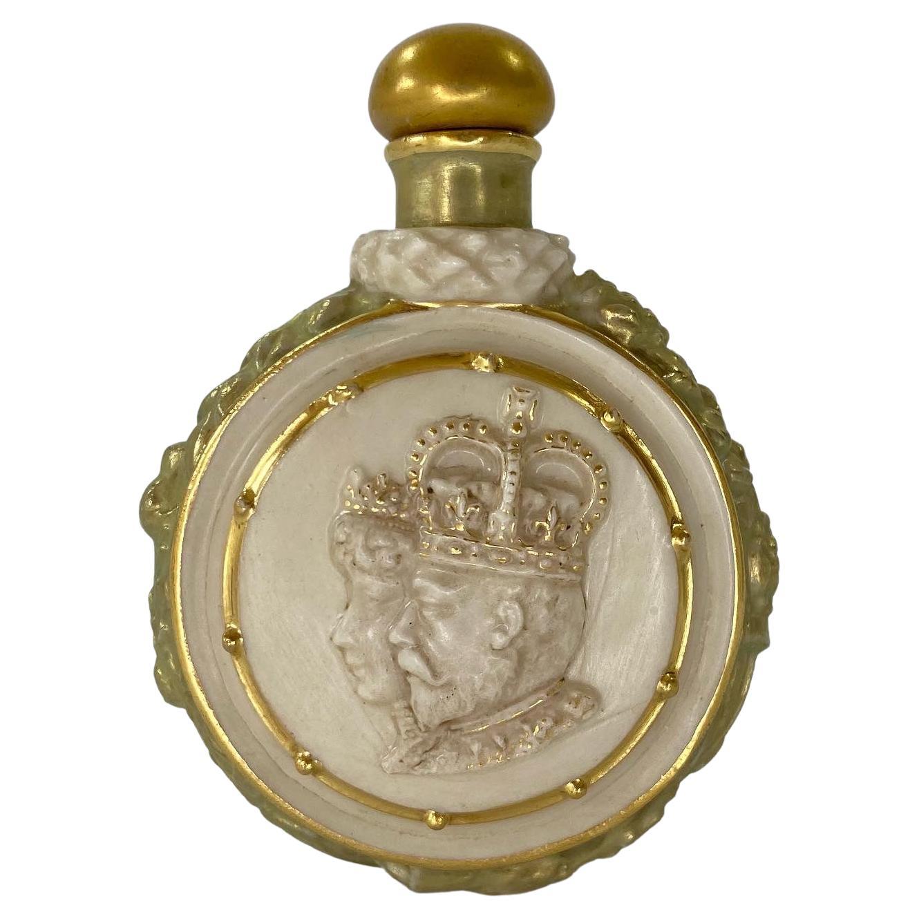 Royal Worcester Scent Bottle, George v Coronation, 1911