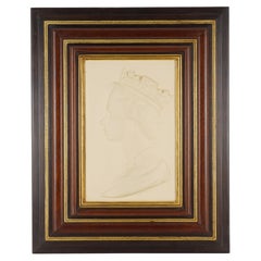Royal Worcester Silver Jubilee Plaque of Queen Elizabeth II by Arnold Machin