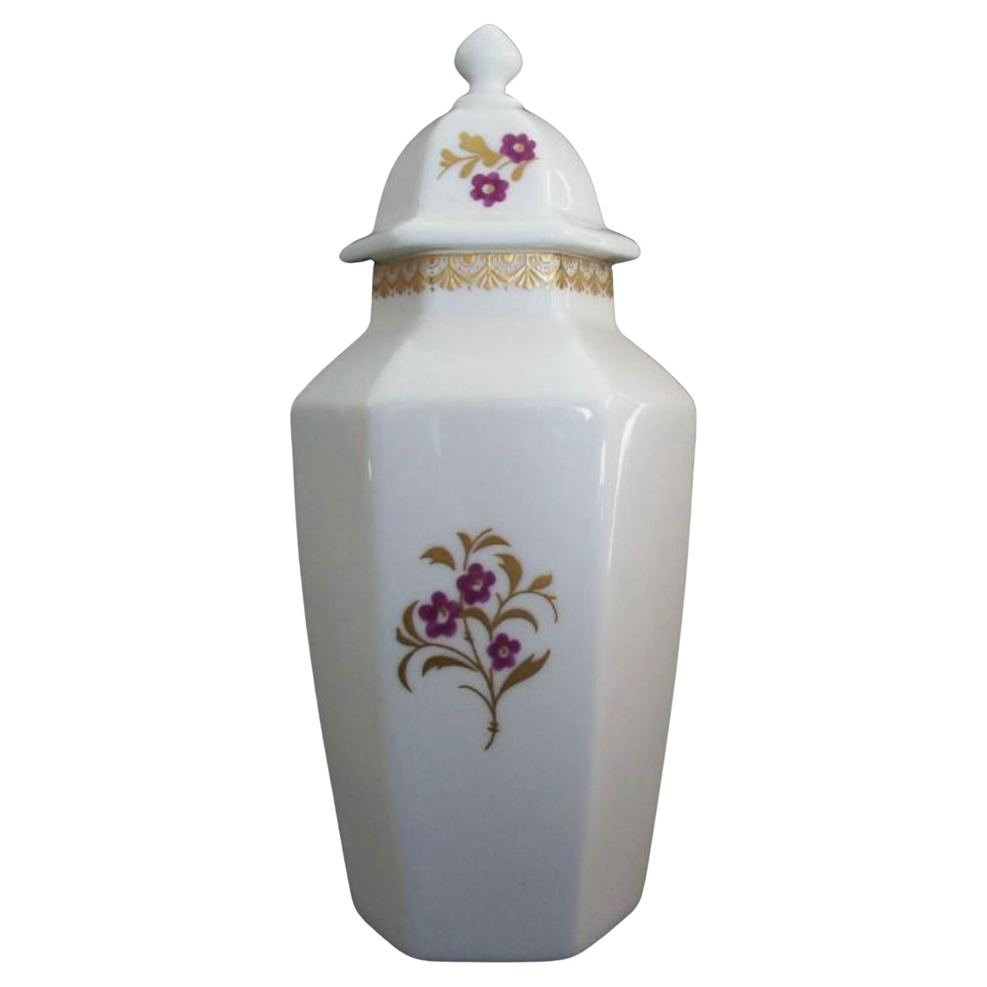 ROYAL WORCESTER - Pequeña Urna y Tapa de China de Hueso - Reino Unido - Circa 1990's en venta