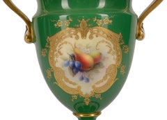 Royal Worcester Two Handle Vase, Signed Richard Seabright