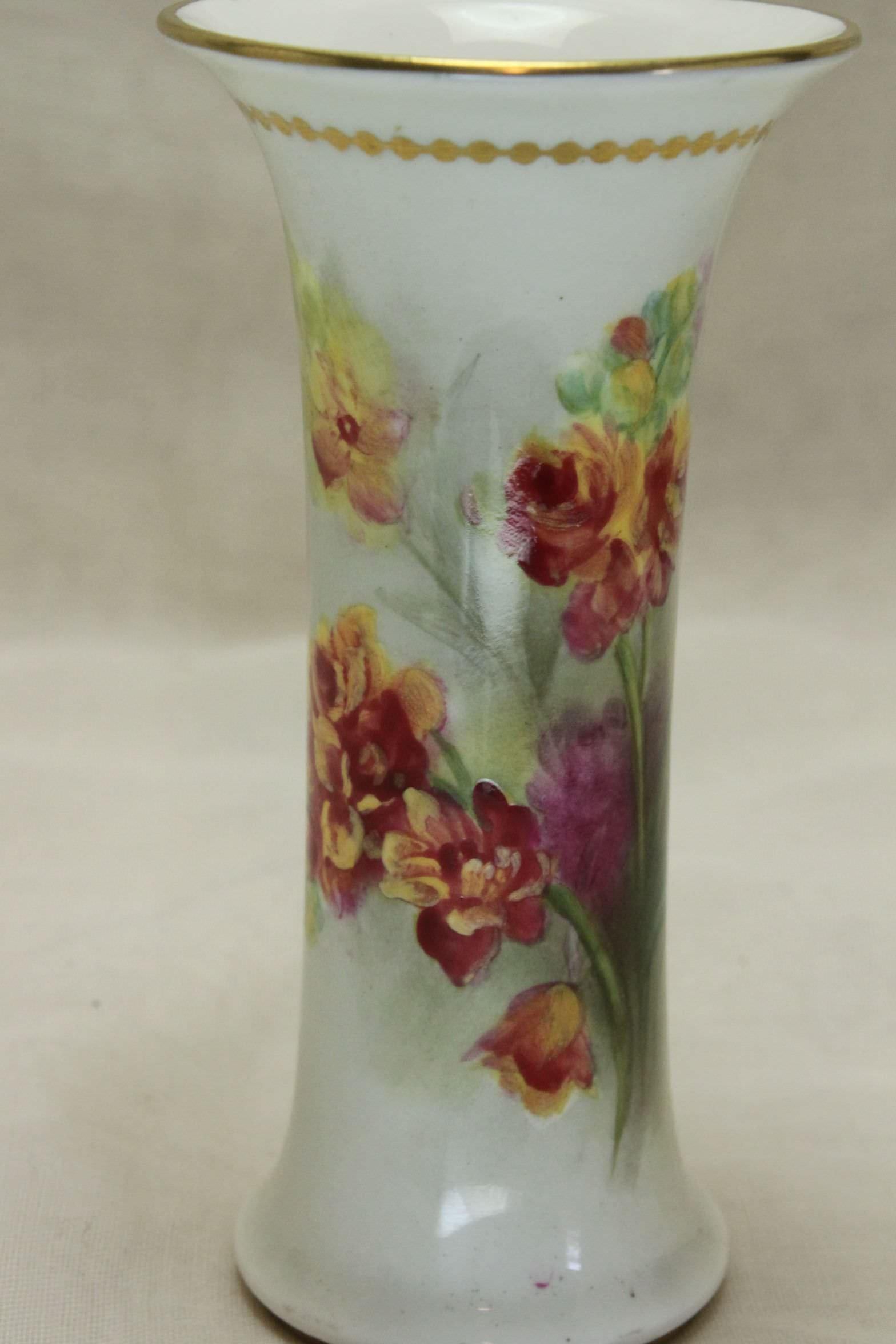 Edwardian Royal Worcester Vase Painted by Kitty Blake For Sale