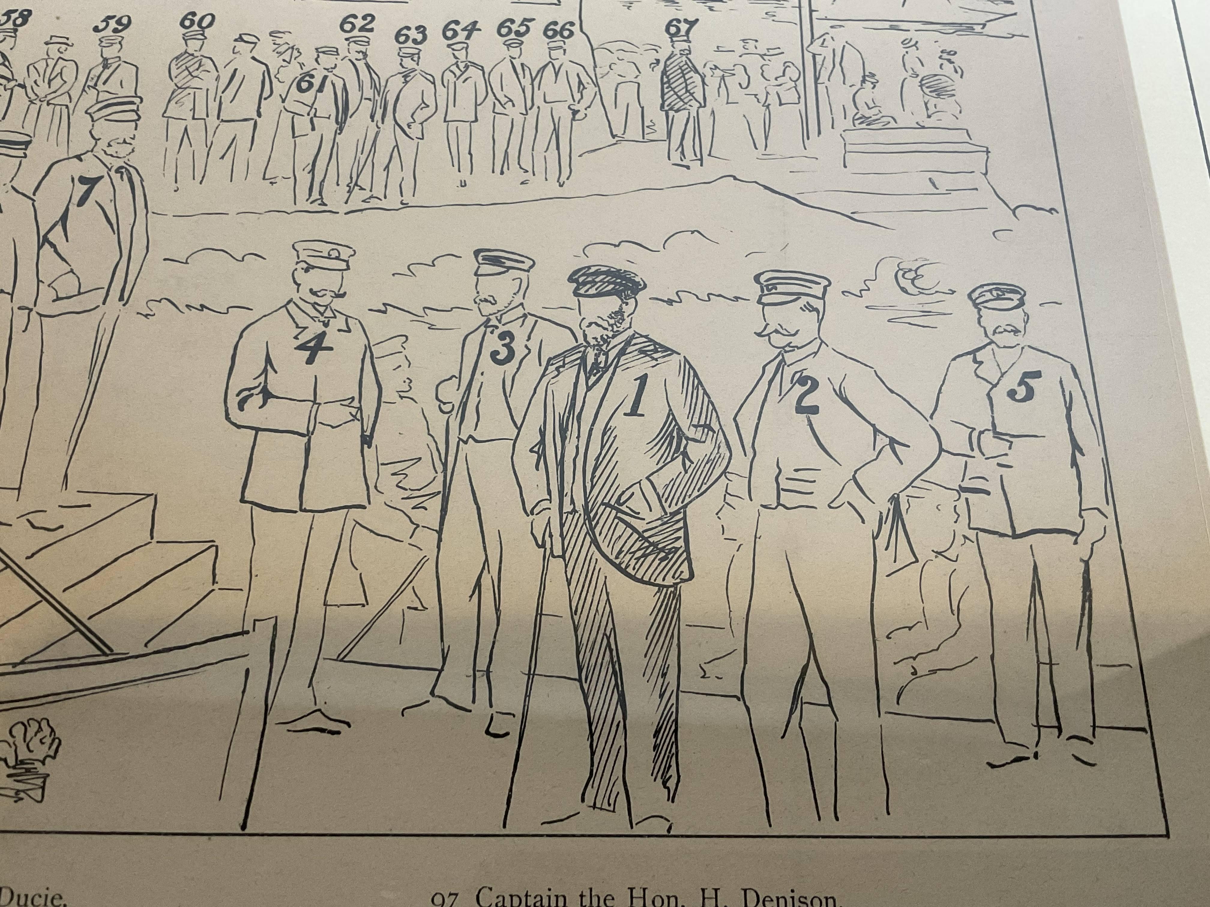 Royal Yacht Squadron Yachtsmen Litho For Sale 4