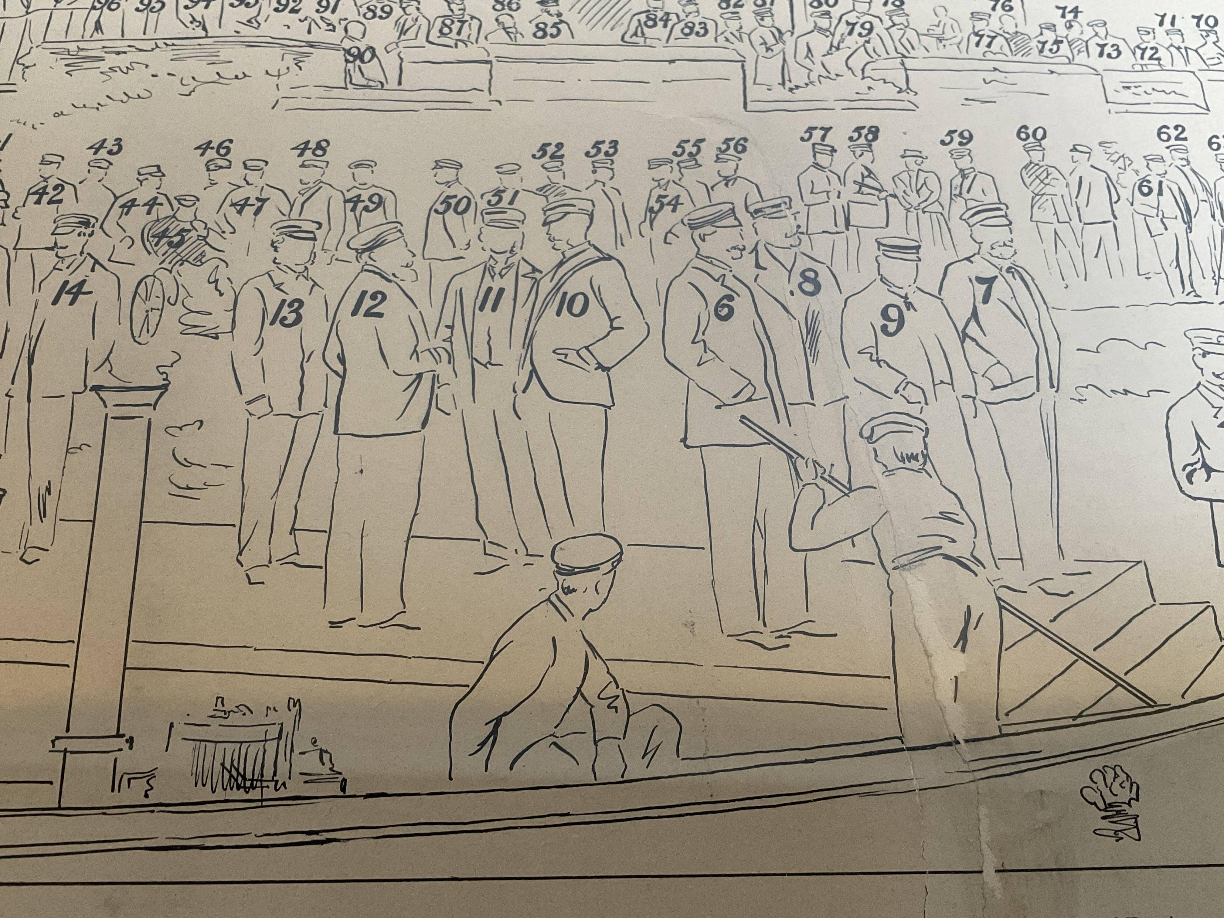 Royal Yacht Squadron Yachtsmen Litho For Sale 5