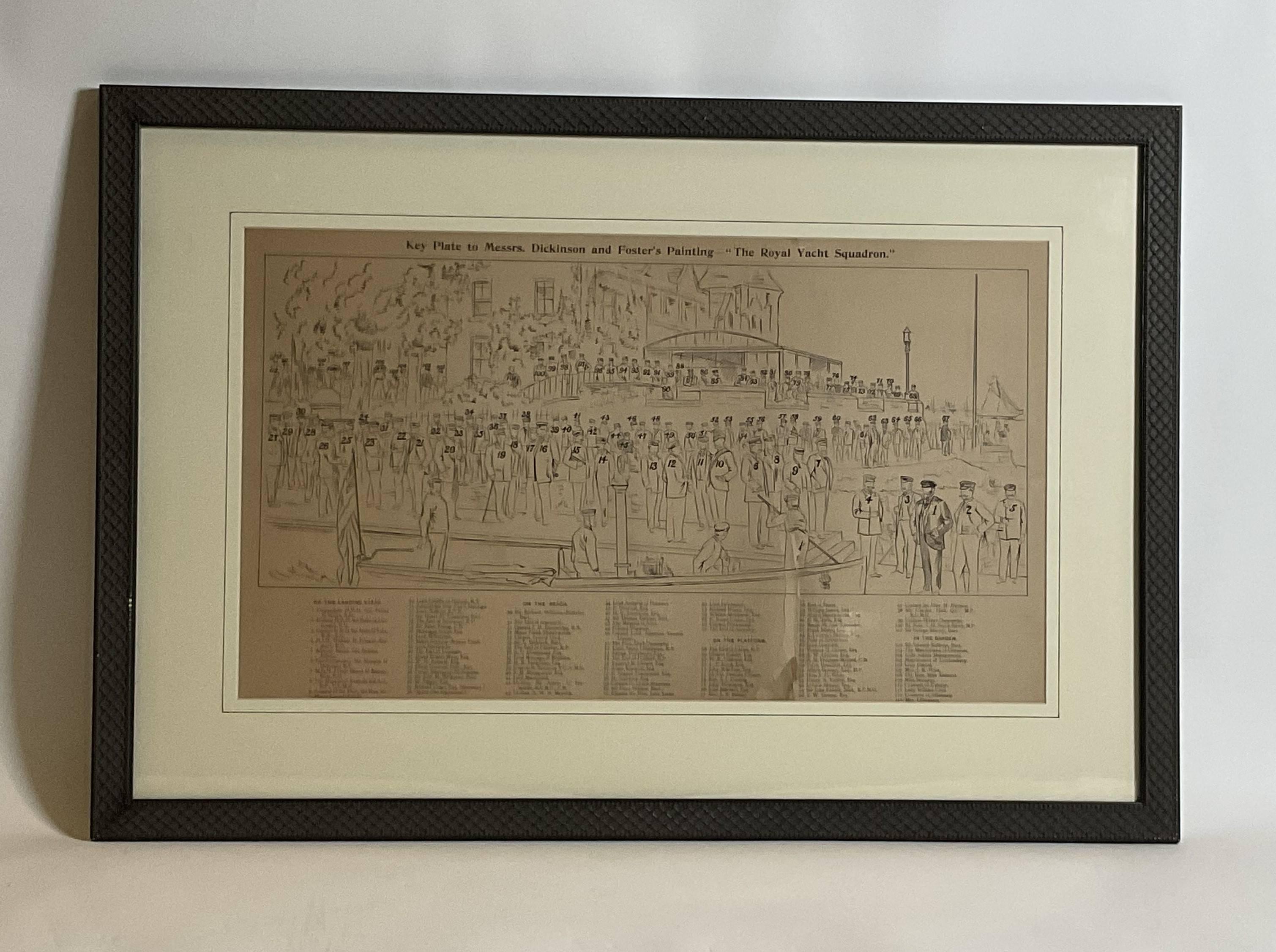 Key plate to messrs. Dickinson and Foster painting 