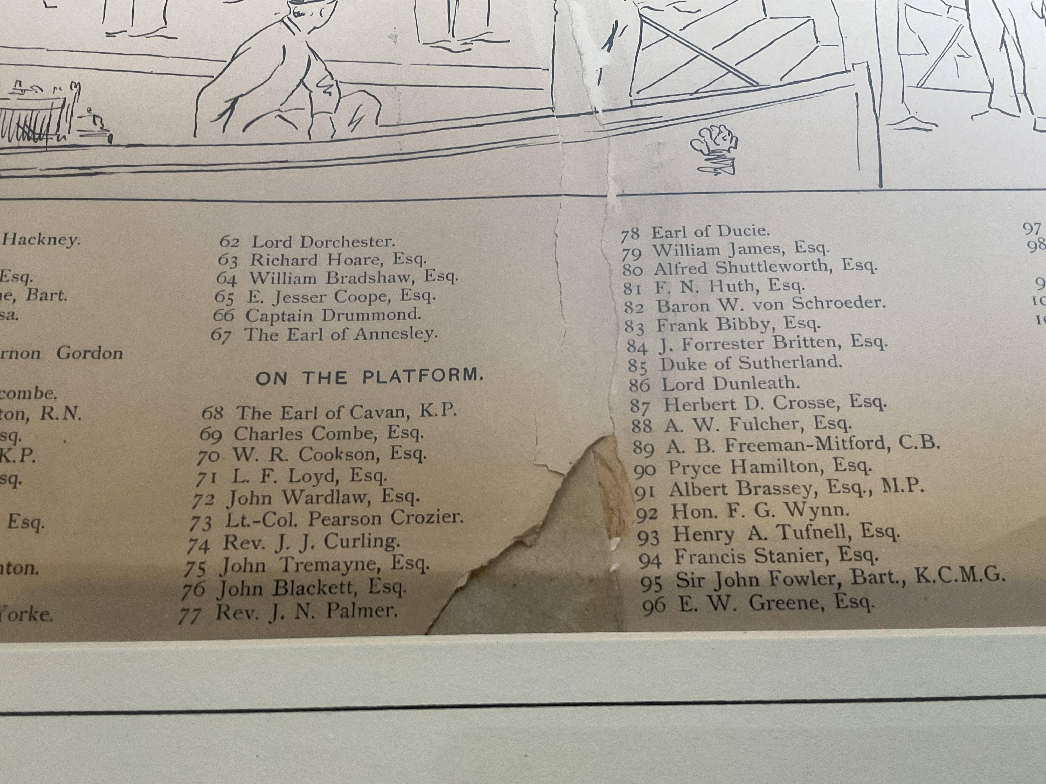 Royal Yacht Squadron Yachtsmen Litho For Sale 2