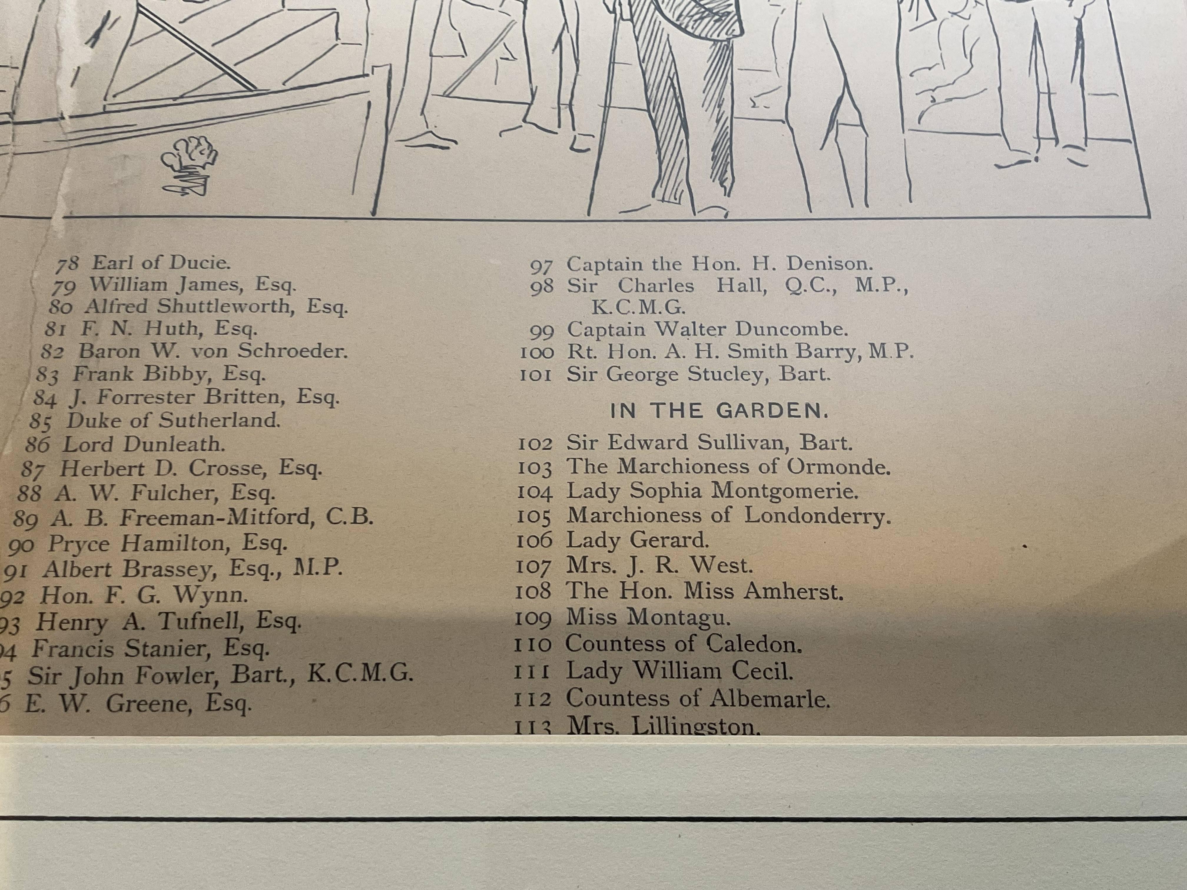 Royal Yacht Squadron Yachtsmen Litho For Sale 3