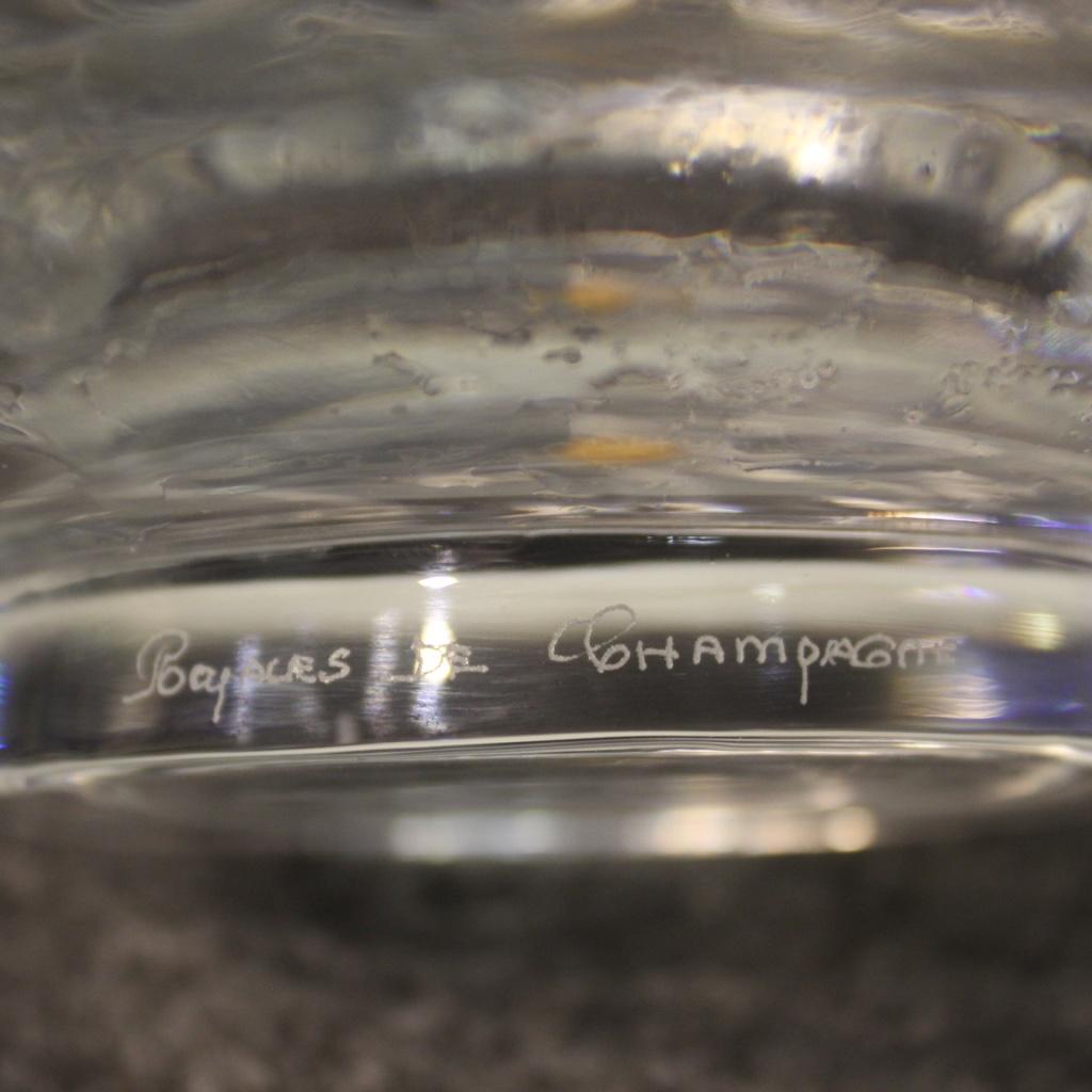 Royales De Champagne 20th Century Crystal French Vase, 1980 2