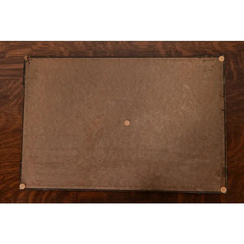Roycroft Arts & Crafts Blotter Corners With Desk Blotter, Circa 1920s For Sale 4