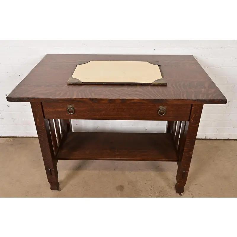 Roycroft Arts & Crafts Blotter Corners With Desk Blotter, Circa 1920s For Sale 5