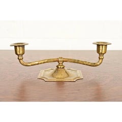 Roycroft Arts & Crafts Brass Finished Hammered Copper Candelabra