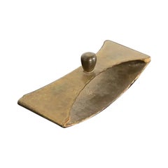 Roycroft Arts & Crafts Brass Finished Hammered Copper Rocker Blotter