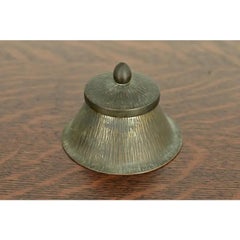 Calamaio Roycroft Arts & Crafts in ottone su rame, anni ’20 CIRCA