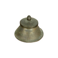 Calamaio Roycroft Arts & Crafts in ottone su rame, anni ’20 CIRCA