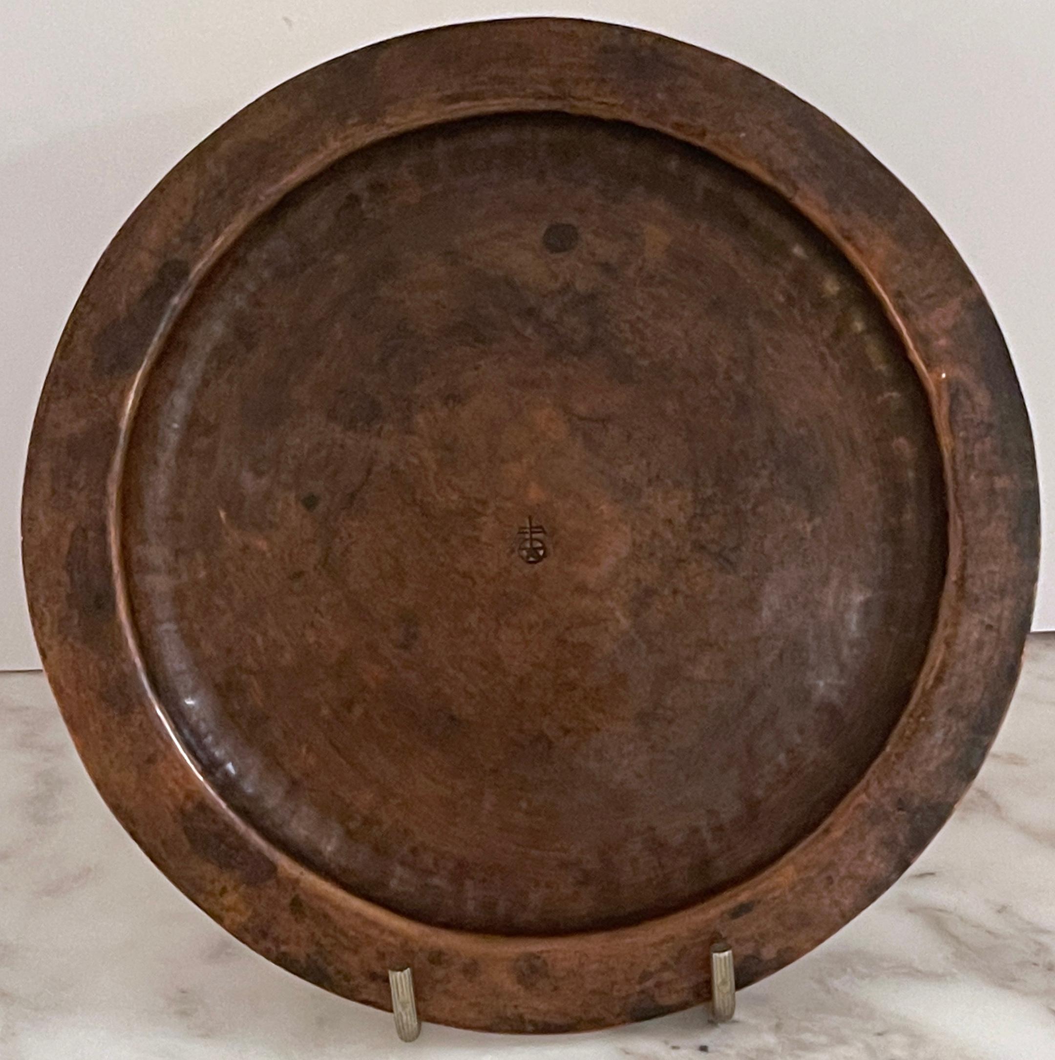 copper tray round