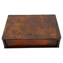 Vintage Roycroft Arts & Crafts Copper Table Box, from The Roycroft Inn at East Aurora NY