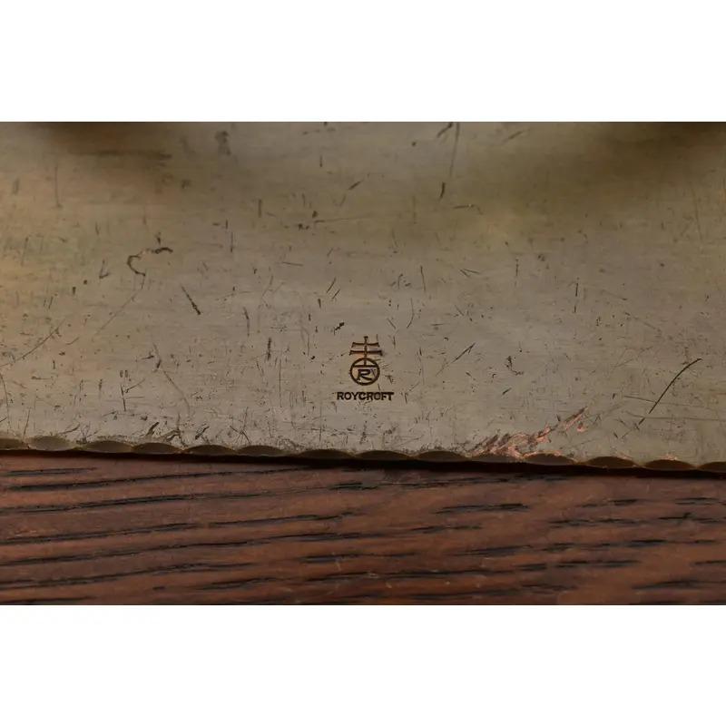 Roycroft Arts & Crafts gehämmert Messing über Kupfer Buchstützen, CIRCA 1920s im Angebot 8