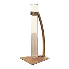 Roycroft Arts & Crafts Hammered Brass Over Copper Bud Vase, Circa 1920s