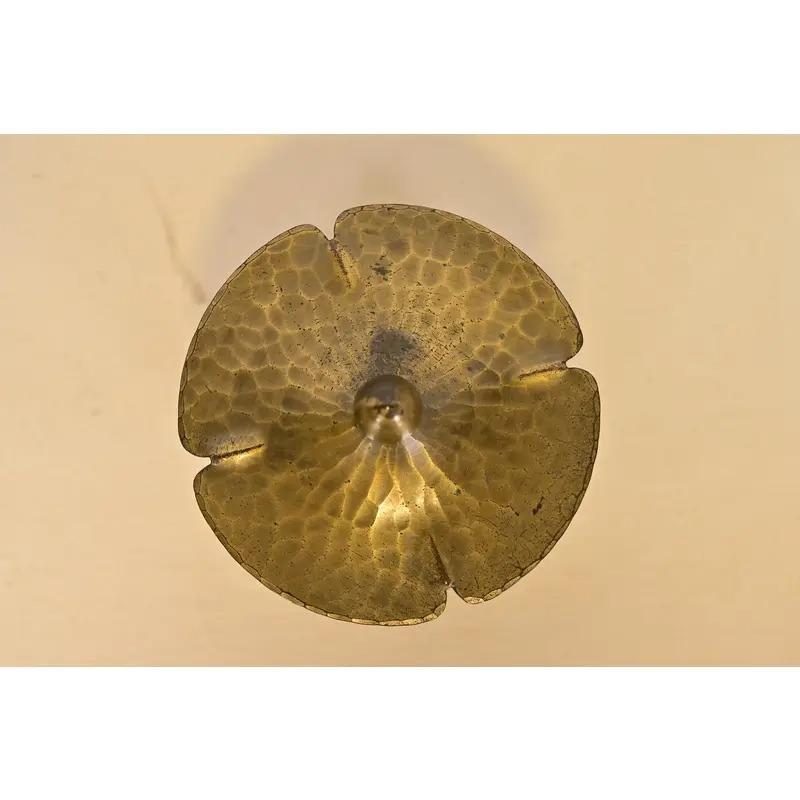 Roycroft Arts & Crafts gehämmert Messing über Kupfer Tintenfass, CIRCA 1920s (20. Jahrhundert) im Angebot