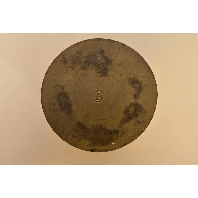 Roycroft Arts & Crafts gehämmert Messing über Kupfer Tintenfass, CIRCA 1920s im Angebot 3