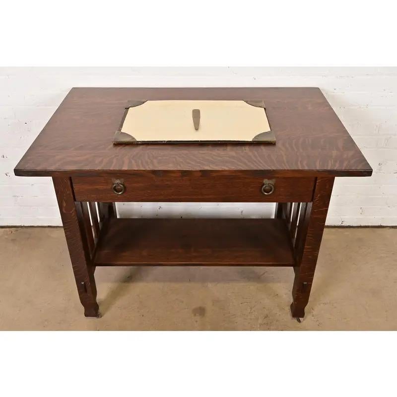 Roycroft Arts & Crafts gehämmert Messing über Kupfer Brieföffner, Circa 1920s im Angebot 2