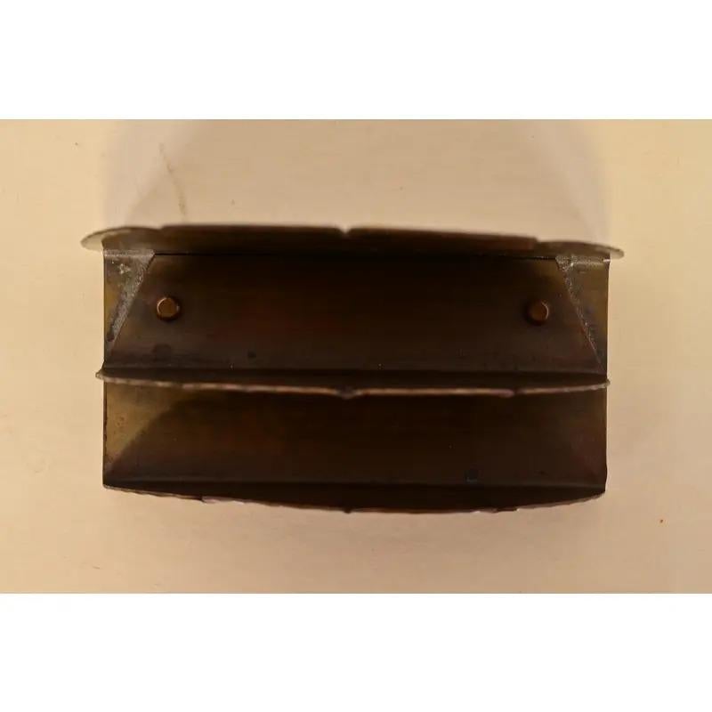 Ottone Roycroft Arts & Crafts Porta lettere in rame e ottone martellato in vendita