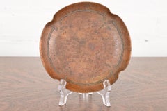 Posacenere o portacenere in rame martellato Roycroft Arts & Crafts