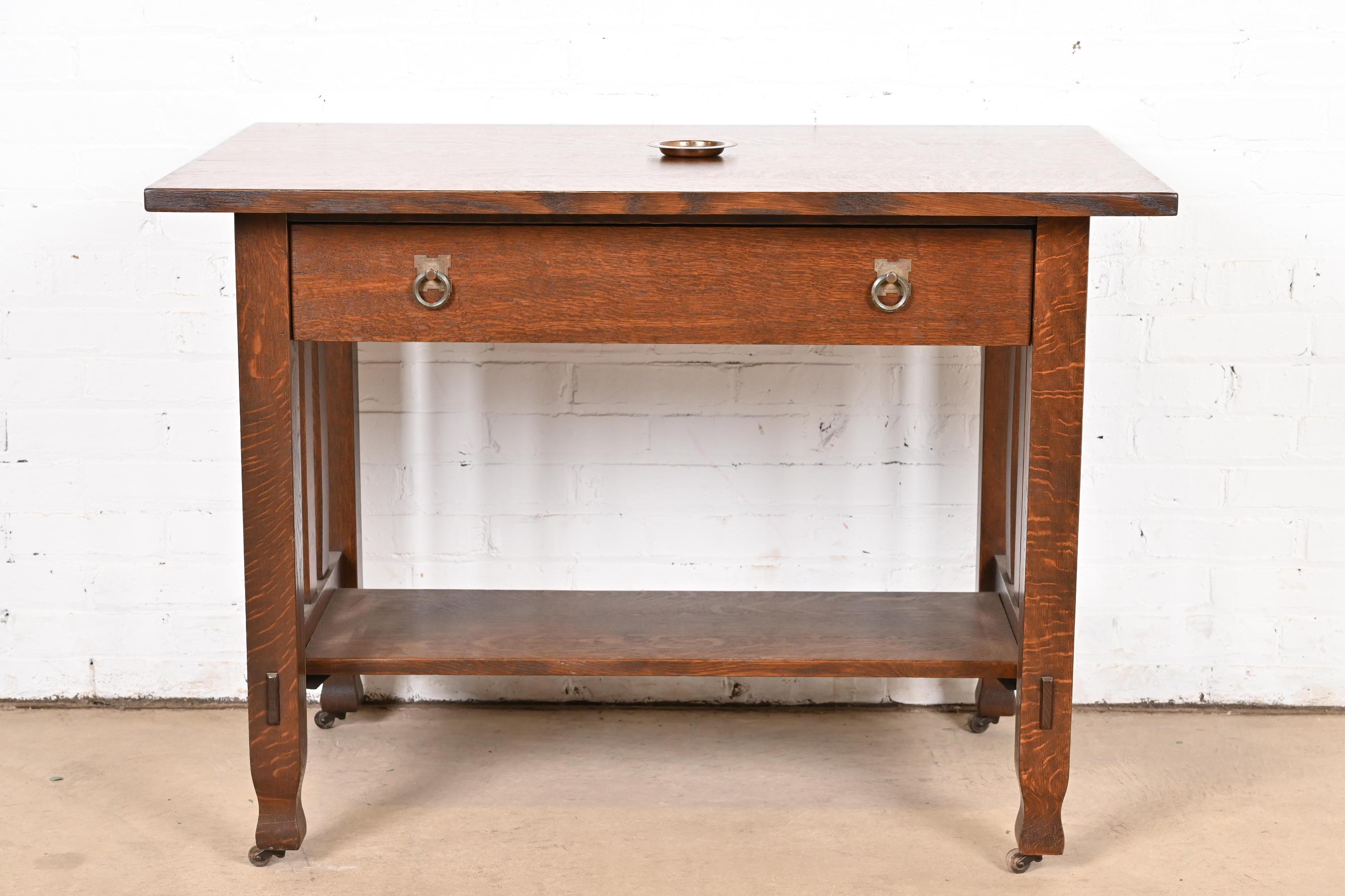 Cenicero de cobre martillado Roycroft Arts & Crafts Cobre en venta