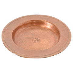 Roycroft Arts & Crafts Hammered Copper Ashtray or Catchall